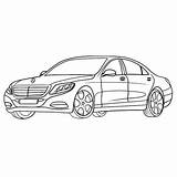 Coloring Maybach sketch template