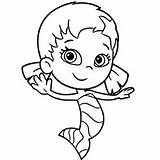 Bubble Guppies Coloring Pages Oona Guppy Merman Cartoon Little Printable Color Girl Kids Fish Sheets Character Jr Getcolorings Clipart Molly sketch template