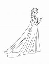 Elsa Coloring Pages Frozen Princess Anna Queen Outline Beautiful Disney Drawing Castle Ice Print Colouring Easy Printable Getdrawings Getcolorings Colorings sketch template