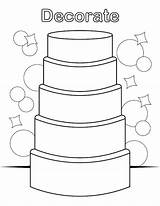 Cake Coloring Decorate Kids Wedding Pages Etsy Book Decorating Books Sold sketch template