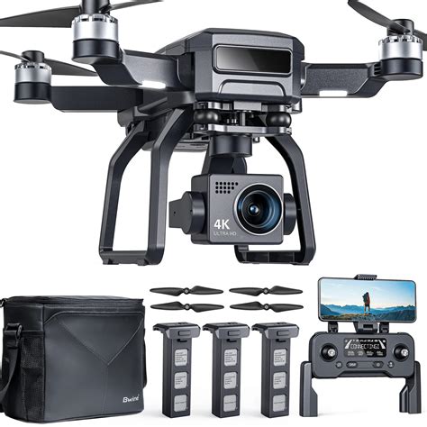 buy bwinef gps drones  camera  adults   aix gimbal mile long range mins flight