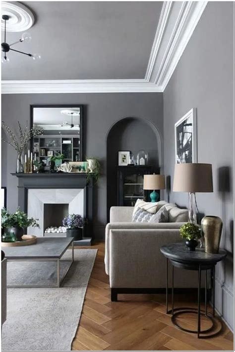 unique black grey accent wall living room ideas  gray living