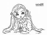 Jadedragonne Coloriage Lineart Pullip Dragonne Pages Coloriages Danieguto sketch template
