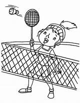 Badminton Quadra Kolorowanka Badmintona Shuttlecock Colorir Zawody Playing Racket Practice Tudodesenhos Imprimir sketch template