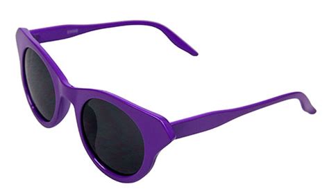 Winged Wayfarer Style Purple Sunglasses