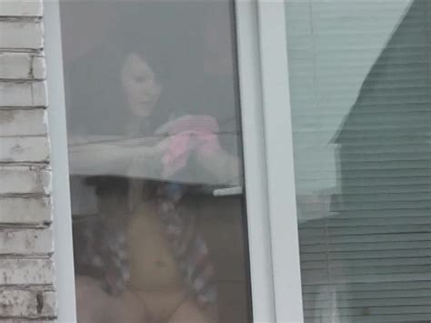 naked mom washes window son spies on mommy naked in