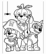 Coloring Paw Patrol Pages Comments Halloween sketch template