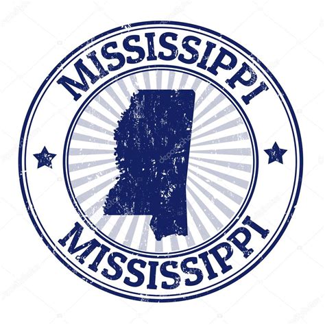 mississippi stamp stock vector  roxanabalint