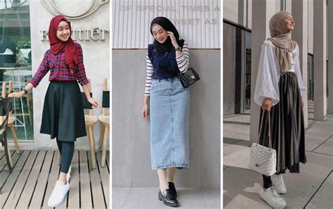 Kombinasi Ootd Hijab Rok Yang Modis Dalam 10 Kata