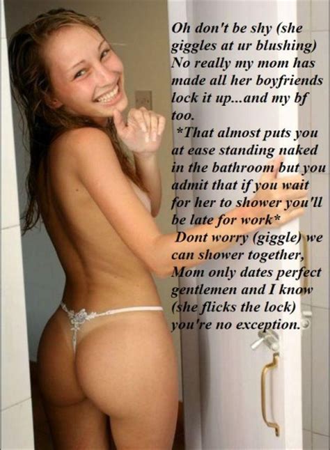 Shower  Porn Pic From Realistic Chastity Captions 3 Sex