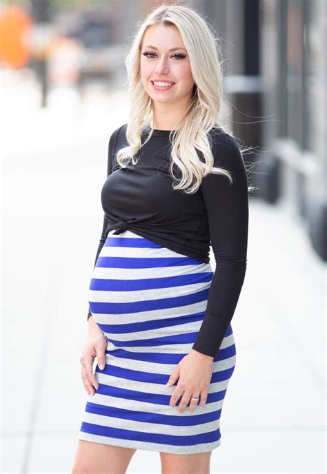 striped over the belly skirt maternity skirt maternity