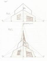 3vp Architektur Zeichnen Perspektive Fluchtpunkt sketch template