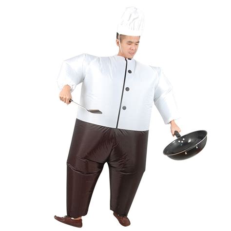 carnival cosplay adult chub chef cook restaurant inflatable chef blow