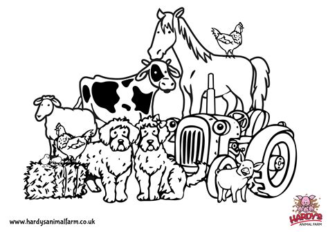printable farm animal coloring pages