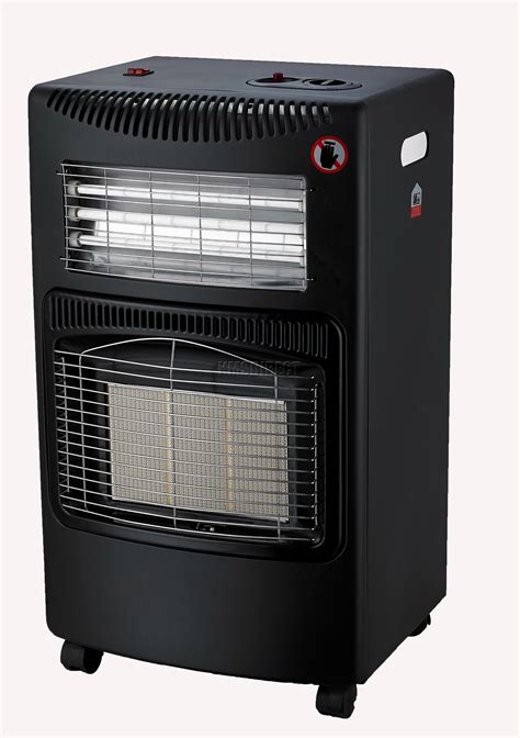 foxhunter portable home butane fire calor gas electric cabinet heater kw