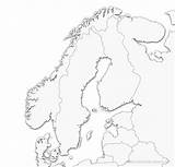 Scandinavia Illustrating Coastline sketch template