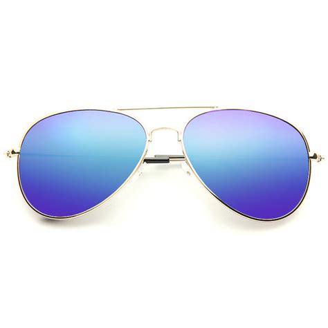 Classic 58mm Color Mirror Polarized Aviator Sunglasses Cosmiceyewear