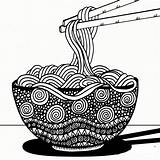 Noodles Simple Designs Noodle Twisty sketch template