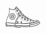 Chuck Sneaker sketch template