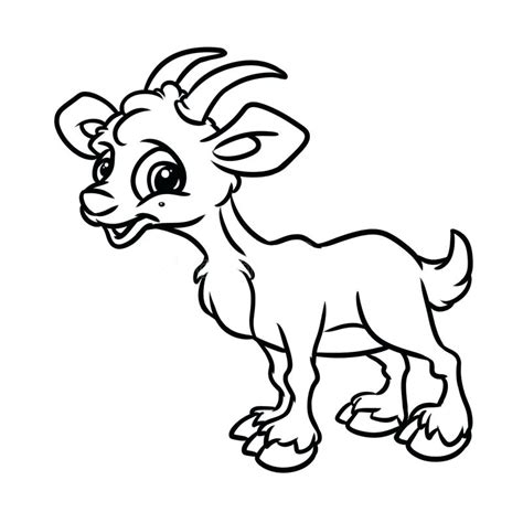 goat coloring page images