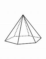 Pyramid Hexagonal Clipart Base Square Hexagon Flashcard Solid Based Cliparts Pentagonal Its Etc Medium Library According Figure Name Description Has sketch template