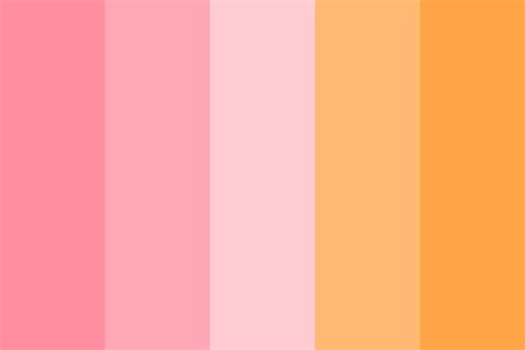 pink  orange color palette