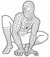 Aranha Homem Superhero sketch template