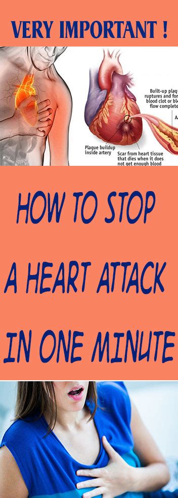 important   stop  heart attack   minute daily health tips