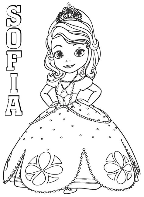 beautiful sofia coloring page  printable coloring pages  kids
