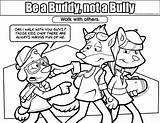 Bullying Coloring Pages Colouring Anti Bully Sheets Buddy Others Printable Resolution Library Walk Color Getcolorings Medium Safety Popular Worksheets Related sketch template