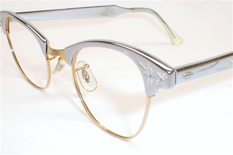 Vintage Women S Eyeglasses Cats Eye Frames Black And White