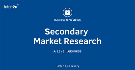 secondary market research explained tutoru