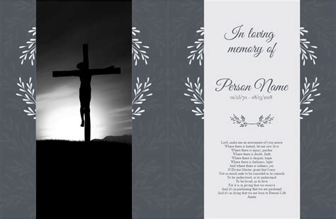 images  printable memorial card templates  printable