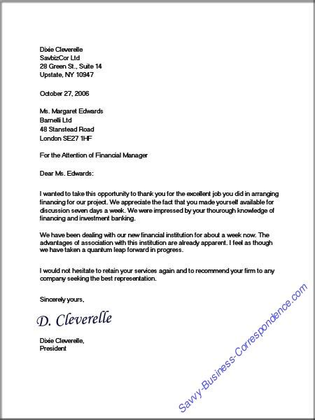 format  business letters