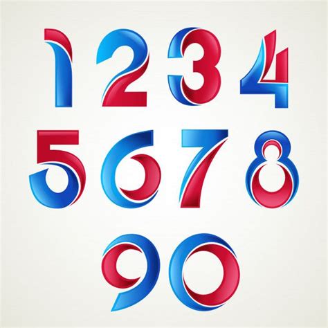 premium vector numbers logo icons set logo number numbers typography logo design creative