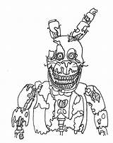 Fnaf Coloring Bonnie Pages Toy Withered Sheets Printable Nights Five Nightmare Chica Scary Freddy Color Print Getcolorings Ultimate Colorings Sister sketch template