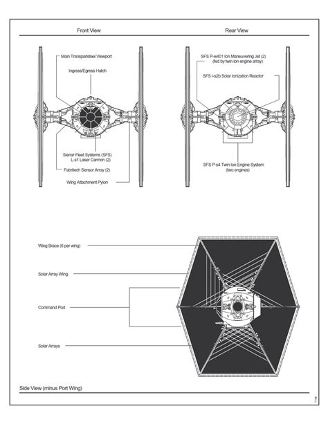 tie fighter schematic  case      build    star wars