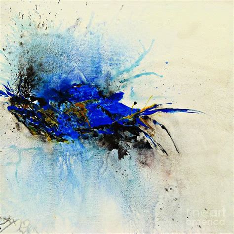 magical blue abstract art painting  ismeta gruenwald pixels