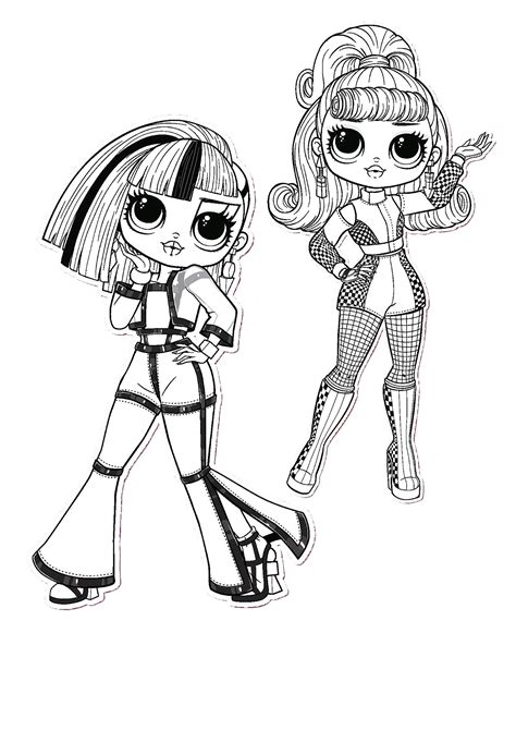 lol omg dolls printable coloring pages lol colorat planse p