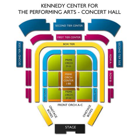 kennedy center concert hall seating chart vivid seats