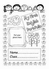 Portfolio English Cover First Classroom Covers Worksheets Kids Worksheet Resources Portfolios Grade School Teaching Book Choose Board Open Preschool Expressions sketch template