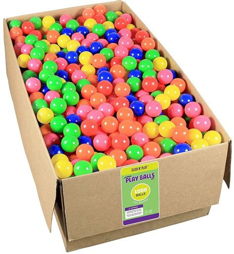 Click N Play Ball Pit Balls 1000 Pack Bulk Size 1000 Balls