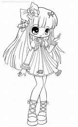 Chibi Coloring Pages Colouring Printable Chibis Kids Choose Board sketch template