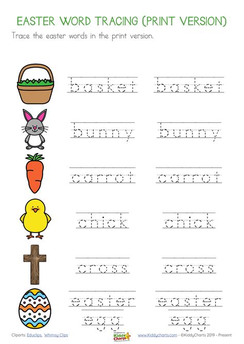 easter writing worksheets