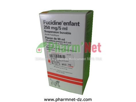 fucidine mgml suspbuv flml pharmnet encyclopedie des medicaments en algerie