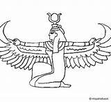 Isis Iside Egipto Pintar Egipcia Egipcio Egito Egipcios Acolore Egipicios Anubis Egípcia Dibuix Federica Dibuixos Dioses Egitto Ensino sketch template