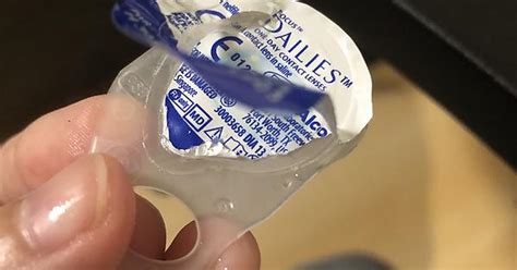 my contact lens packaging didn t rip open the right way imgur