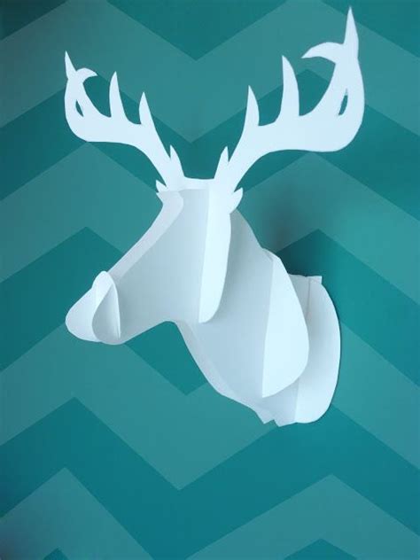 reindeer head  heavy paper find  pattern  httpwwwknowandtellcrafts