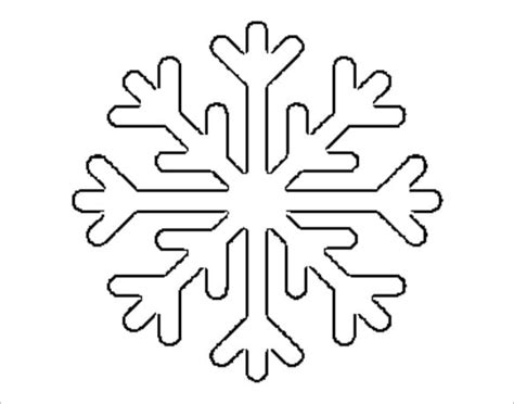 snowflake templates   printable sample  format