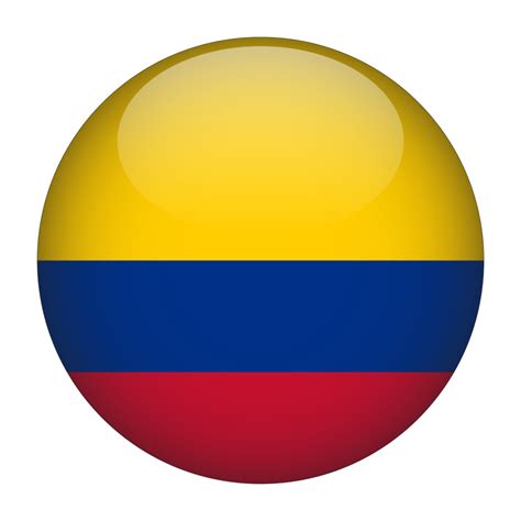 colombia bandera redondeada   fondo transparente  png